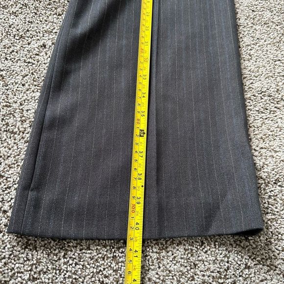 Eddie Bauer Blakely Fit Gray Pinstripe Bootcut Pants Women’s 12 NWOT Mid Rise - Picture 10 of 15